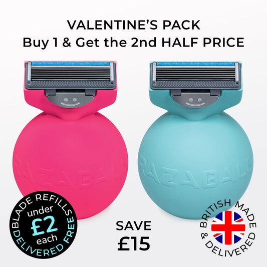 Valentine's Pack - 2 RAZABALLS with 8 Blades (Buy 1 Get the 2nd One Half Price)