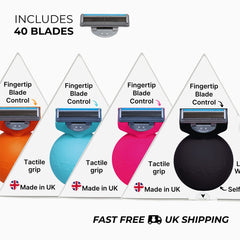 Family Pack - 4 RAZABALLs with 40 Magnaclip Cartridge Blades